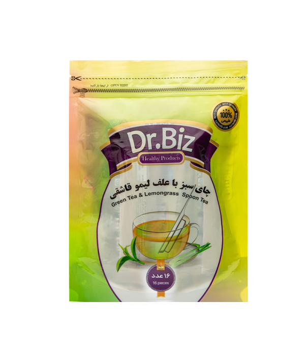 دمنوش چای سبز با علف لیمو قاشقی -۱۶ عددی