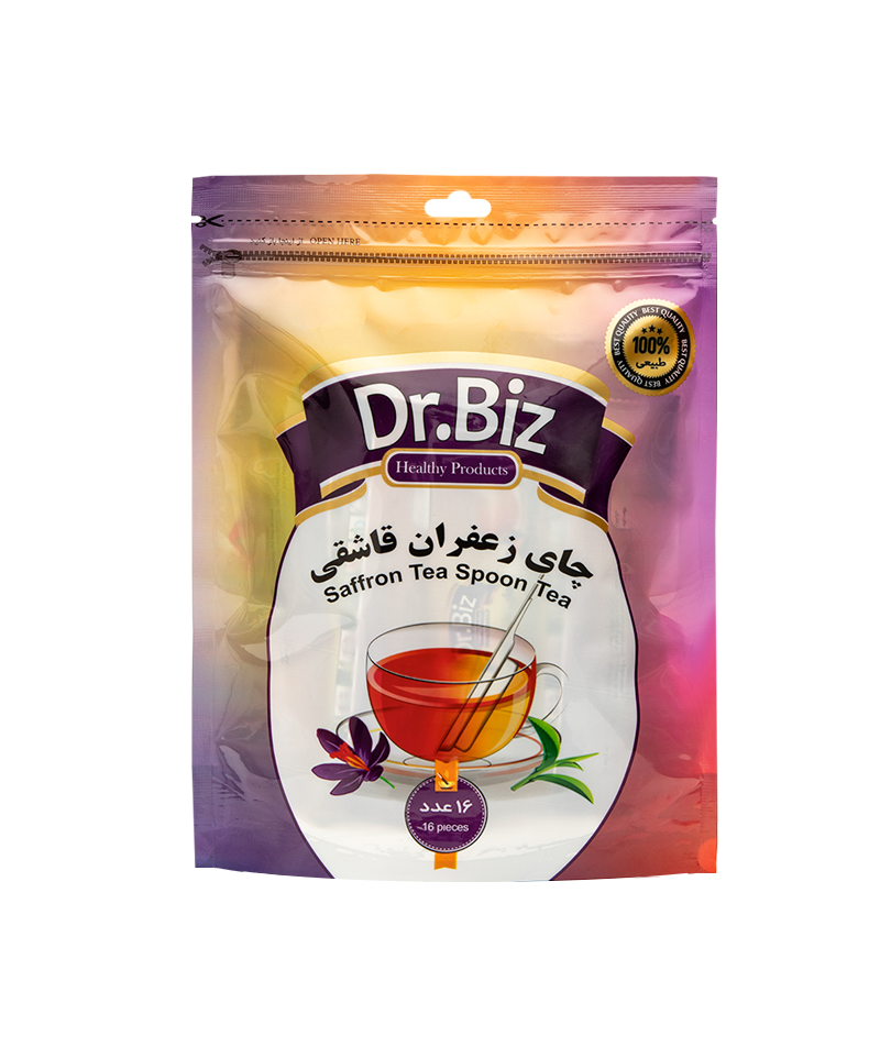 دمنوش چای سیاه زعفرانی قاشقی -۱۶ عددی