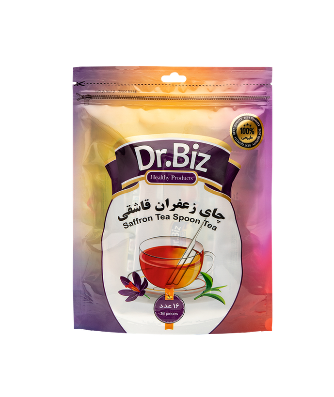 دمنوش چای سیاه زعفرانی قاشقی -۱۶ عددی